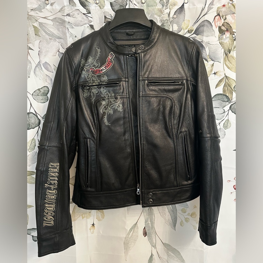 Harley Davidson genuine leather women’s riding jacket